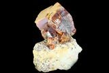 Red & Brown Vanadinite Crystal Cluster - Morocco #117718-1